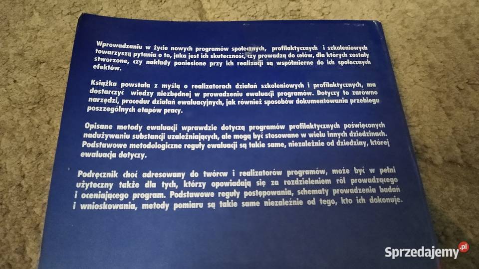 Podręcznik ewaluacji programów profilaktycznych Gdańsk