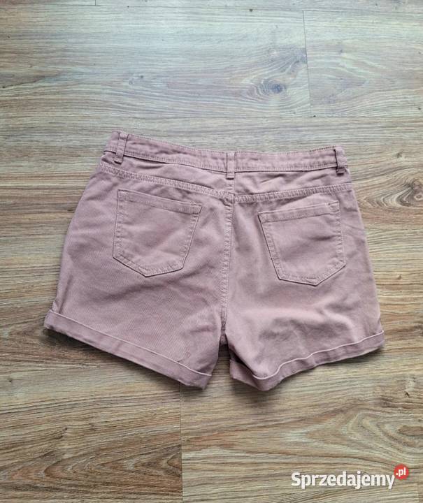 Śliczne różowe krótkie spodenki szorty 38 Denim