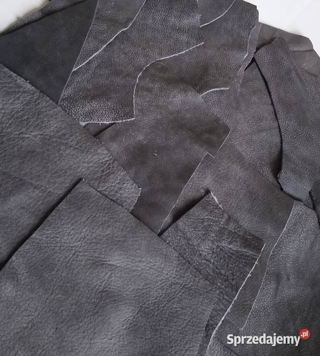 Skóra 515 g Naturalna Włoska Szara Postarzana Gdańsk sprzedam