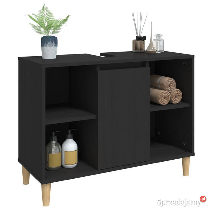 Szafka pod umywalkę czarna 80x33x60 WM821285 mazowieckie