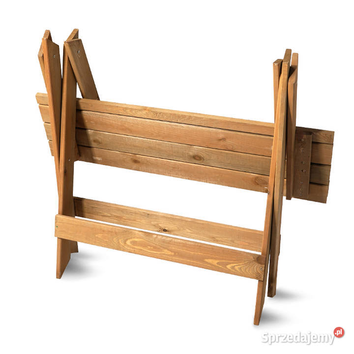 Stół Ogrodowy Drewniany Rozkładany Pojemny Na sprzedam