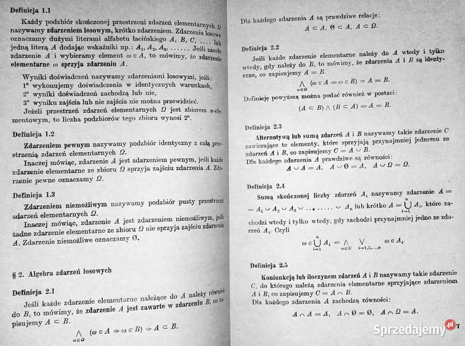 Zbiór zadań z rachunku prawdopodobieństwa Rok wydania 1977 Chełm