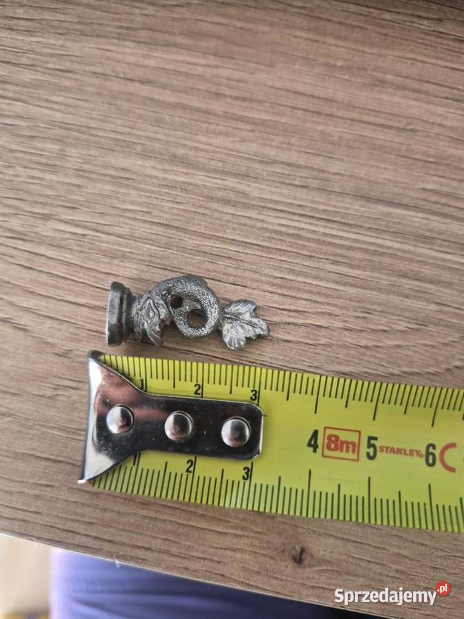 Pieczęć lakowa delfinek srebro Leszno