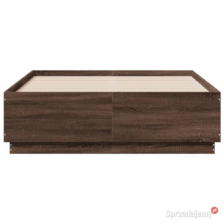 Rama łóżka z LED brązowy dąb 135x190 WM3209652 mazowieckie Warszawa