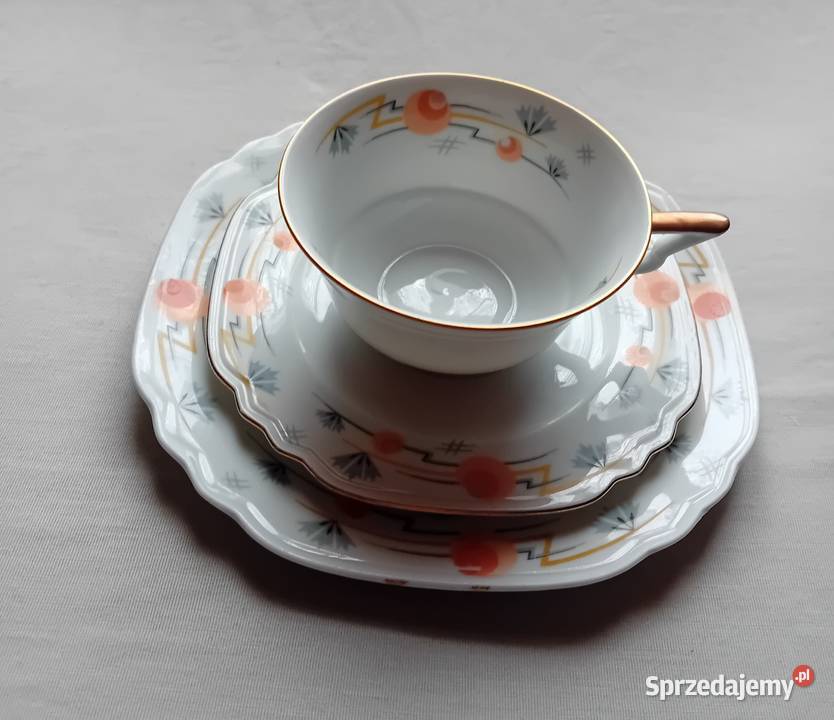 Zestaw śniadaniowy trio art deco Schornding Koźminek