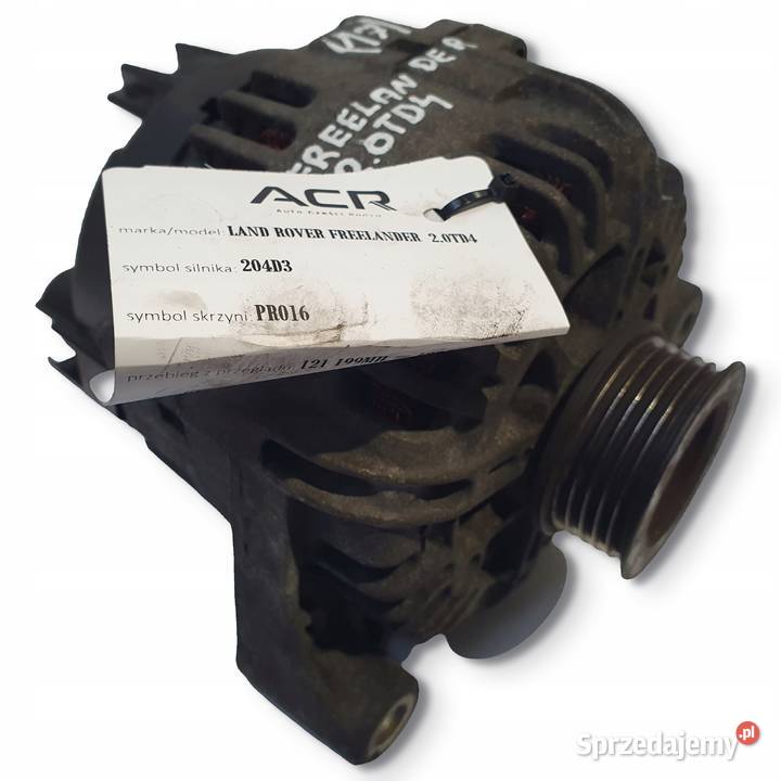 ALTERNATOR Land Rover Freelander 20 TD4 valeo Układ elektryczny silnika Chełm