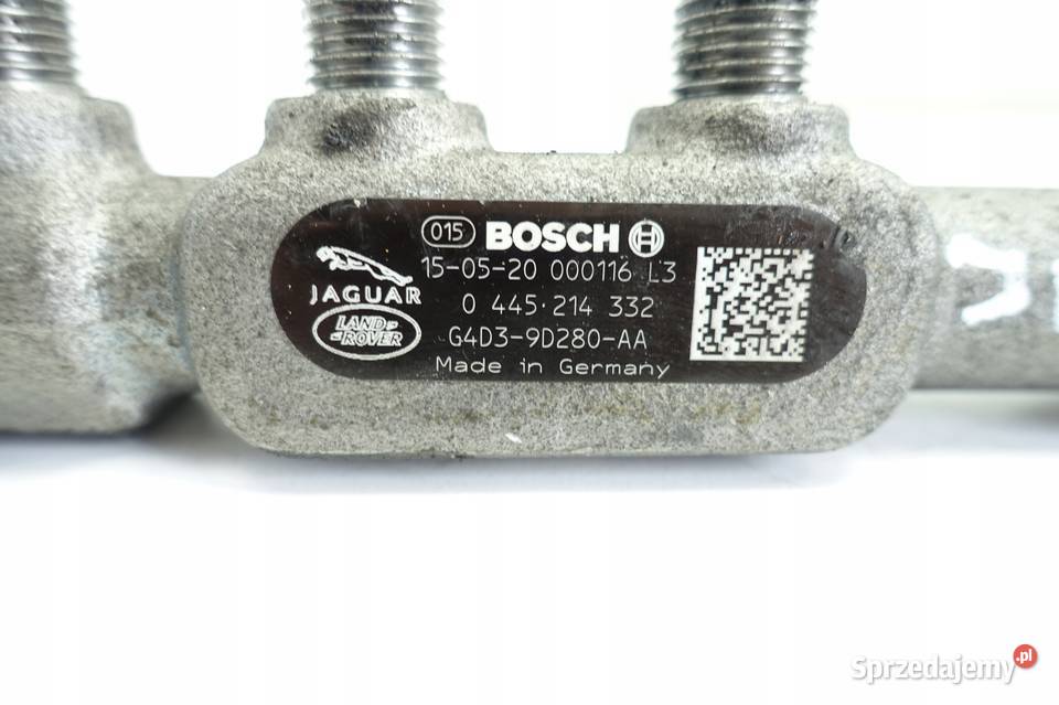 Jaguar XE 20 D LISTWA WTRYSKOWA 0445214332 Listwy wtryskowe lubelskie Rudka