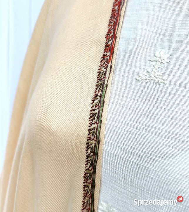 Szal orientalny indyjski haftowany haft paisley sprzedam