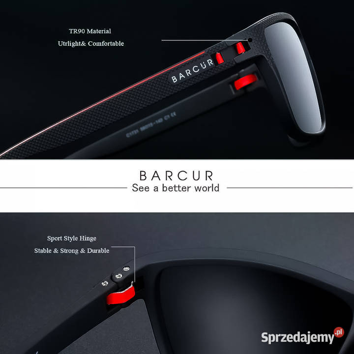 OKULARY PRZECIWSŁONECZNE POLARYZACYJNE HD RED Antyrefleks  Okulary Mysłowice sprzedam