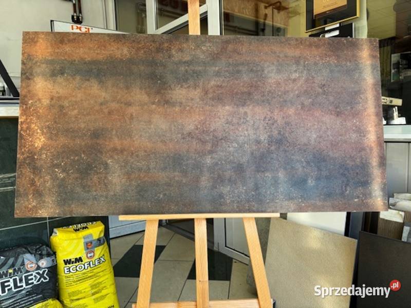 Płytka płytka rdza rdzawa 60x120 rektyfikowana Wykończenie małopolskie Zakopane