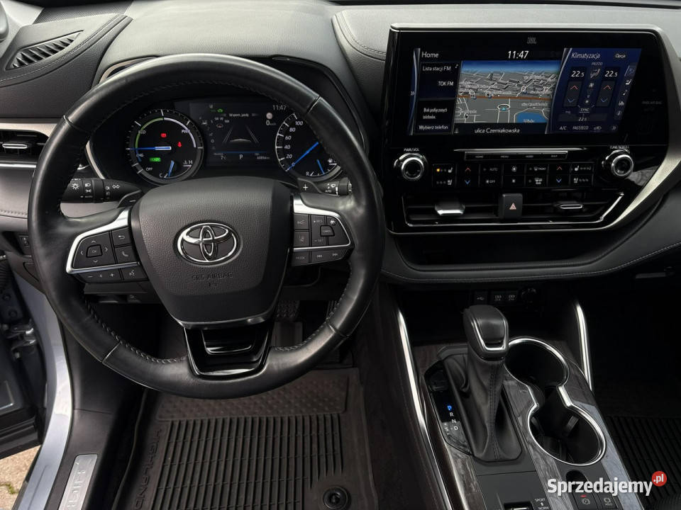Toyota Highlander 25 HSD 248 PRESTIGE TECH salon szary mazowieckie Warszawa