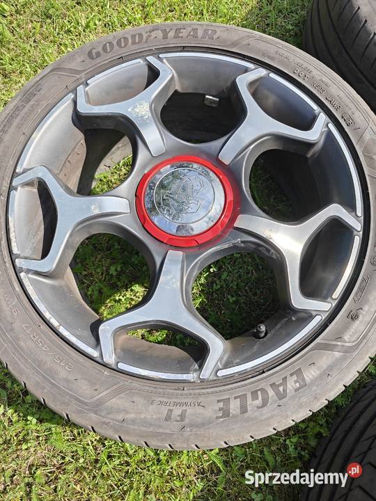 Felgi Abarth Fiat R17 ET39 4x100 opony letnie Piotrków Trybunalski