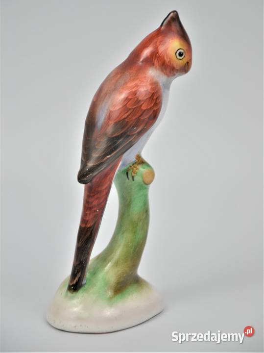 Papuga ceramiczna Bodrogkeresztr Węgry lata 60te Warszawa