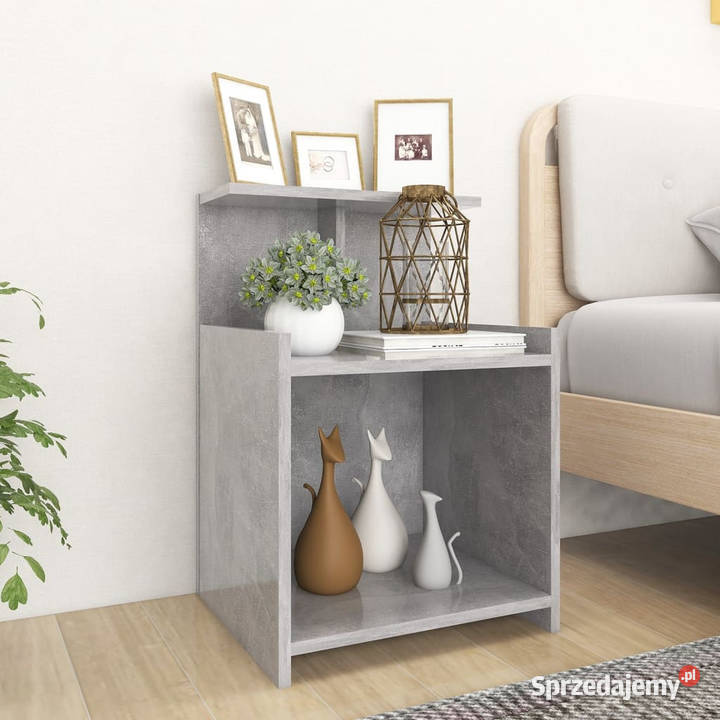 Szafka nocna szarość betonu 40x35x60 WM806183 mazowieckie