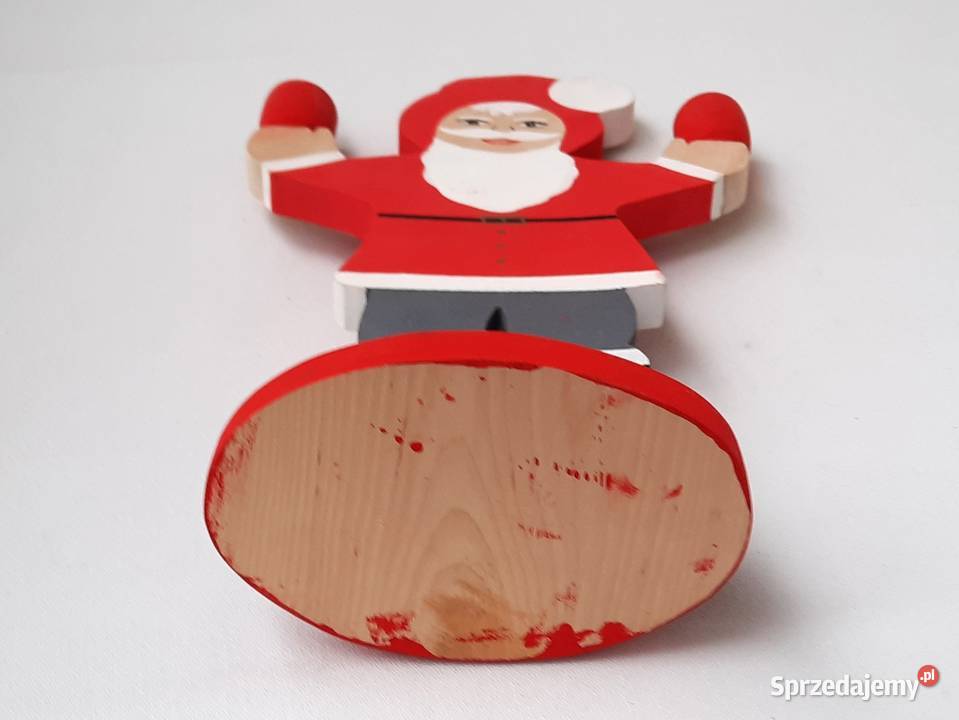 Stary drewniany świecznik Szwecja Łódź