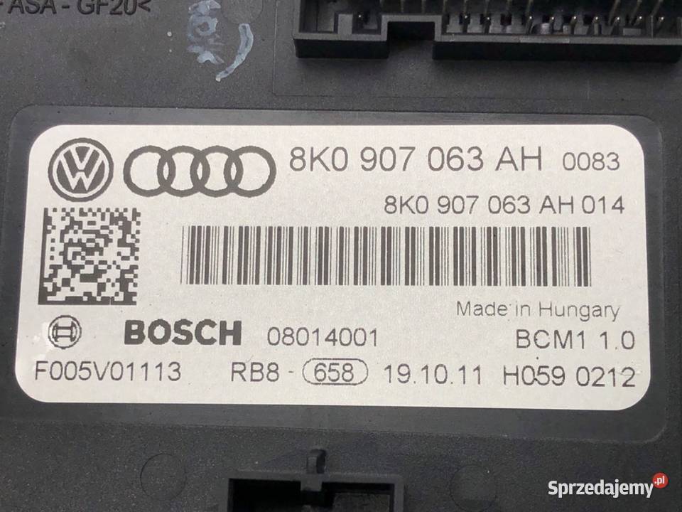MODUŁ KOMFORTU AUDI A5 8T 8K0907063AH Hatchback osobowe sprzedam
