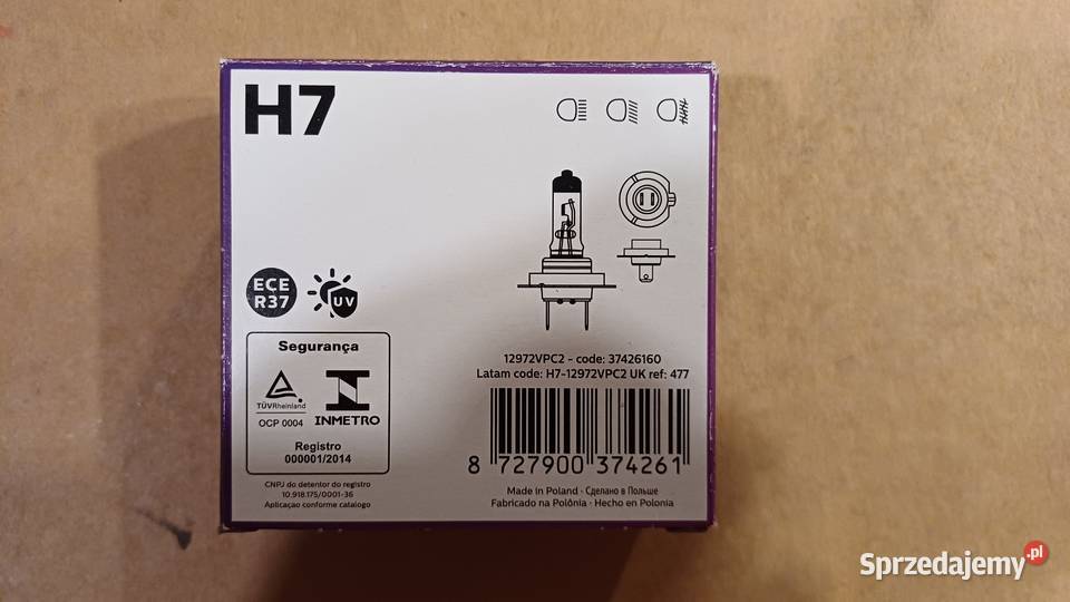 PHILIPS Żarówka samochodowa H7 halogenowa Warszawa