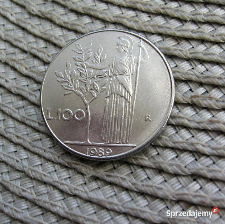 Włochy 100 Lirów 1989r wielkopolskie Kalisz