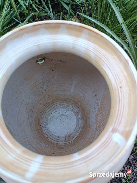 Wazon duży pękaty ikebana Poterie France letnie Dekoracje i ozdoby Zamość