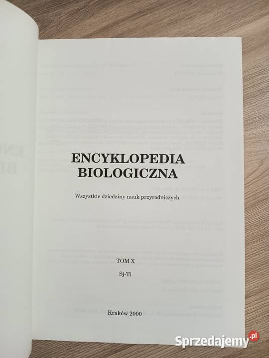 Encyklopedia Biologiczna Tom X SjTi Kraków