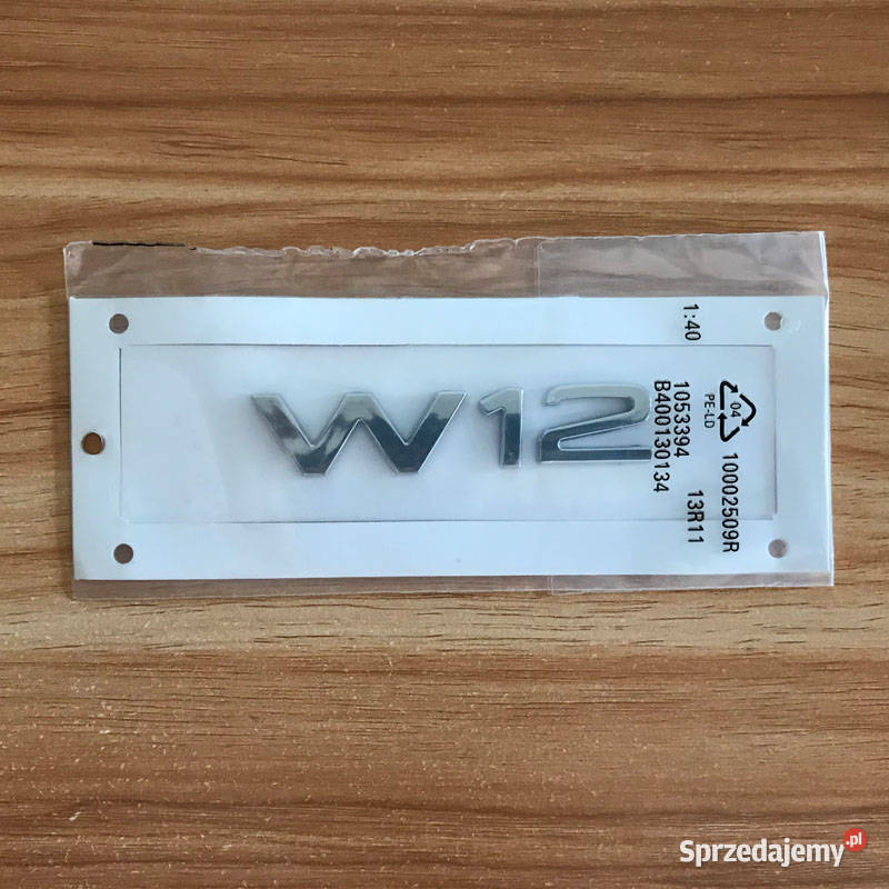 NOWE logo emblemat W12 znaczek przyklejany Zamość