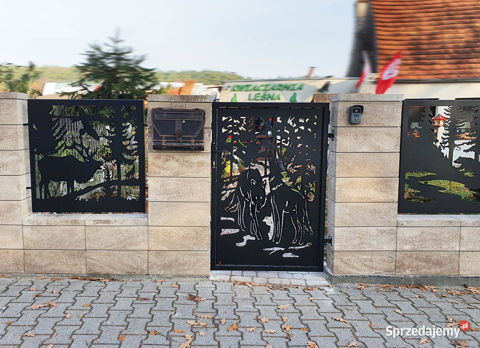 CNC Wypalanie Ogrodzenie Brama Płot Panele Świdnica