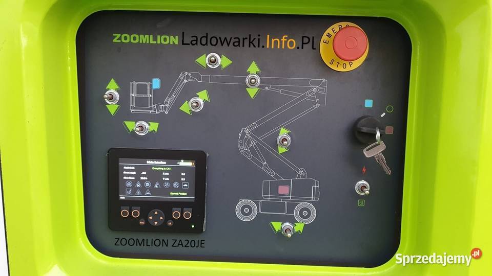 PODNOŚNIK PRZEGUBOWY ELEKTRYCZNY ZOOMLION 20JE Szczecin