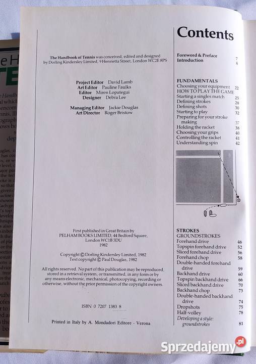 The Handbook of Tennis Paul Douglas sprzedam