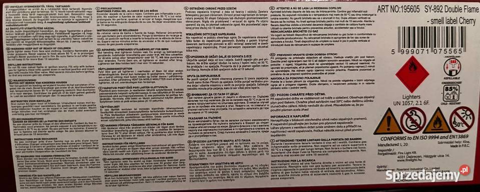 Zestaw 5 Zapalniczek ŻarowoPłomieniowych 2w1 Ostrowy nad Okszą sprzedam