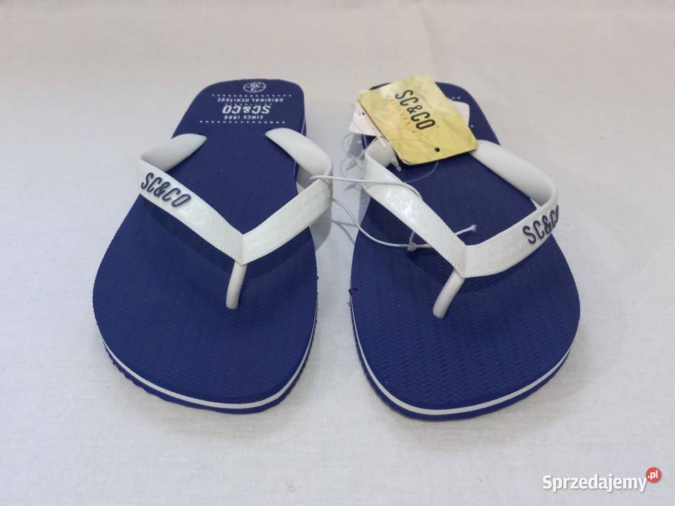 Klapki niebieskie Japonki r 36 SCCO Unisex dobra podlaskie Białystok