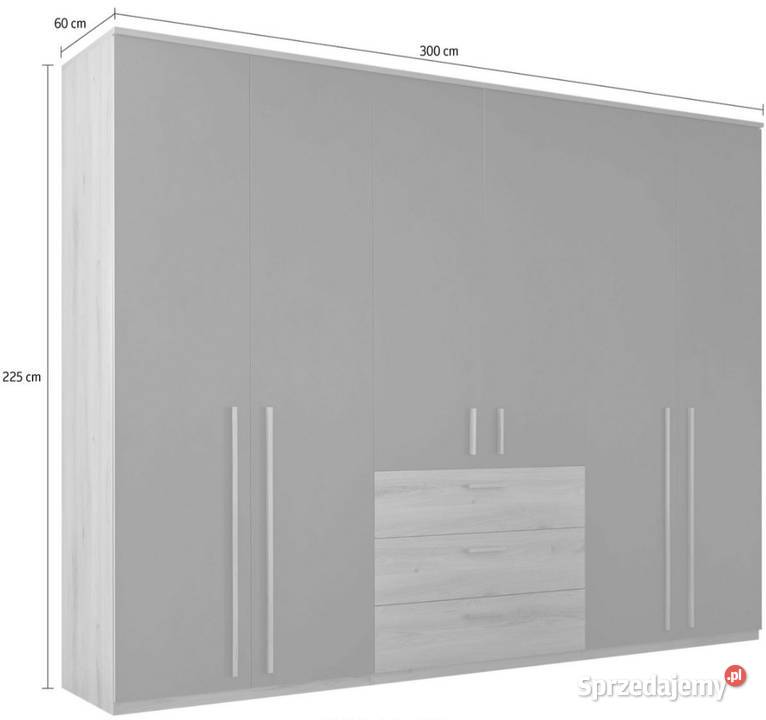 Duża szafa Romano 6d3s 225cm Poznań