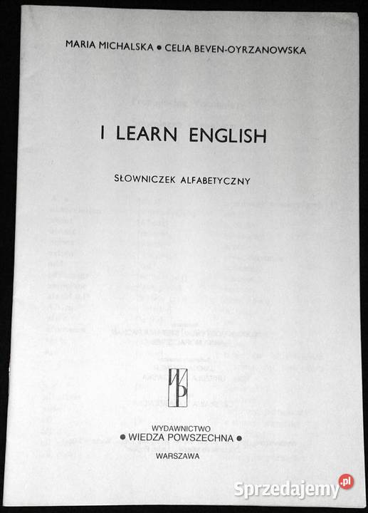 I learn English Język angielski dzieci starszych Chełm sprzedam