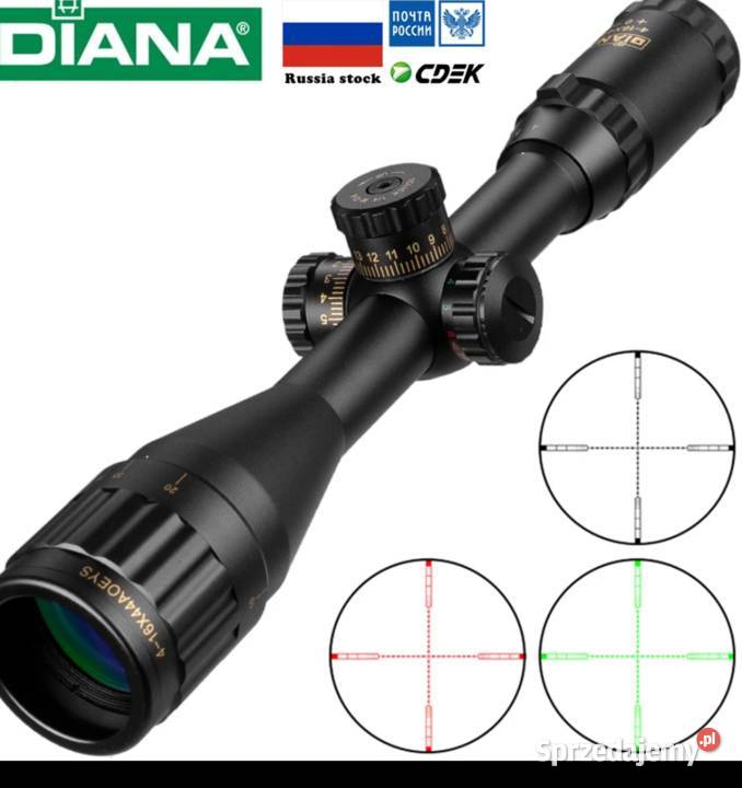 Luneta Diana 4x 16x44 paralaksa podświetlany Ruda Śląska