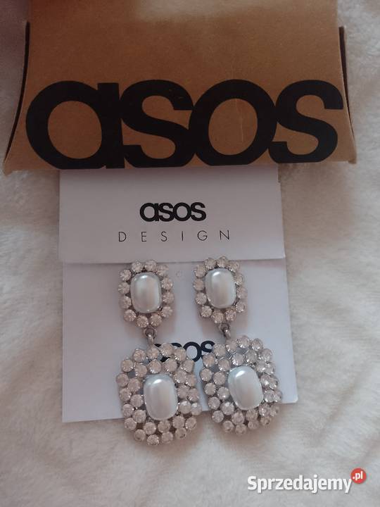 ASOS Bogato zdobione kolczyki ślubne z Londynu Kraków