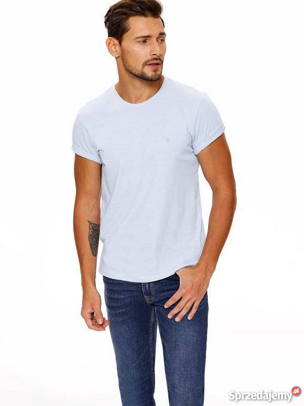niebieski tshirt męski Top Secret Olkusz