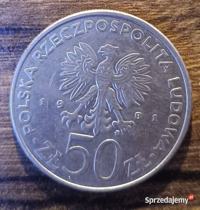Moneta 50 Światowy Dzień Żywności 1981 Zbylitowska Góra