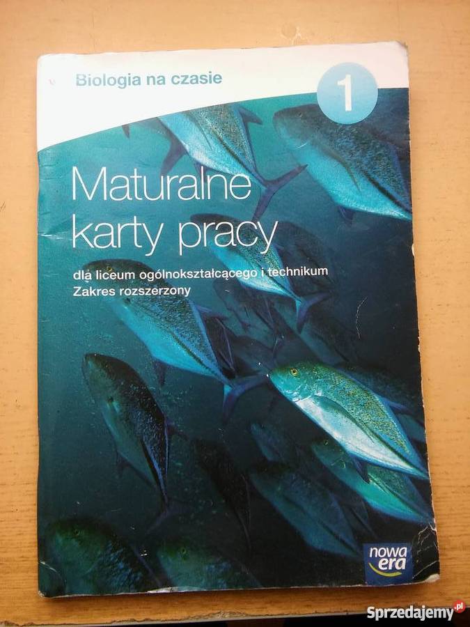 Biologia Na Czasie Maturalne Karty Pracy 1 Zakres Rozszerzony Odpowiedzi maturalne karty pracy ' Biologia na czasie 1 ' Gostyń - Sprzedajemy.pl