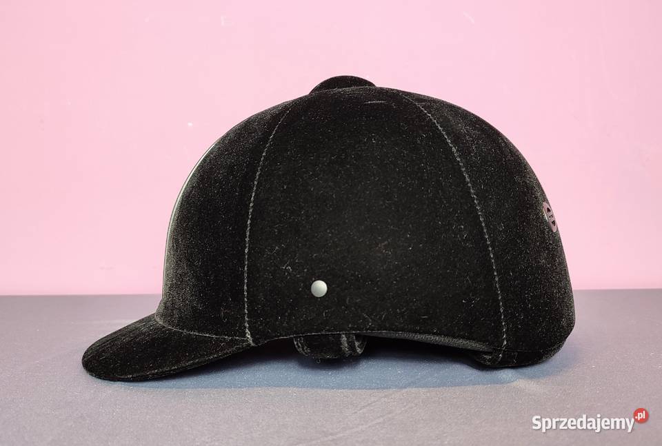 Kask jeździecki rozmiar 55 CLASSIC EQUI czarny Jasień