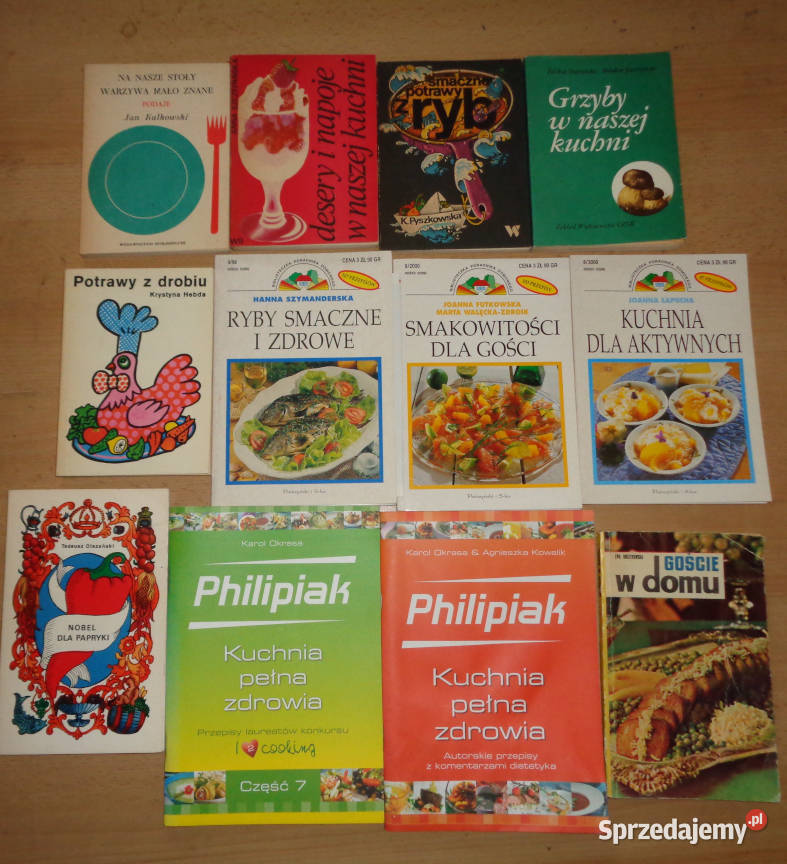 Zestaw 37 książek na temat gotowania sprzedam