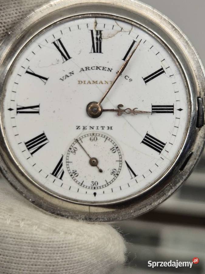 Rzadki unikalny zegarek Zenithsrebro pr 900 Chorzów