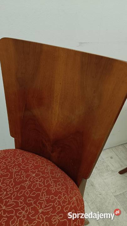 krzesło krzesła Halabala design lata 60te łódzkie Radomsko