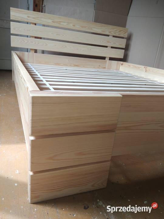 Nowoczesne łóżko drewnianesosnowe 160x200 podkarpackie Nisko