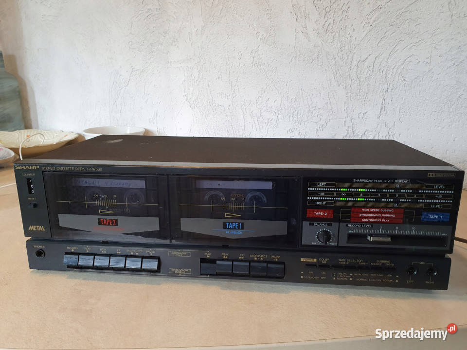 sharp RT W500 Stereo Cassette Deck magnetofon Międzychód sprzedam
