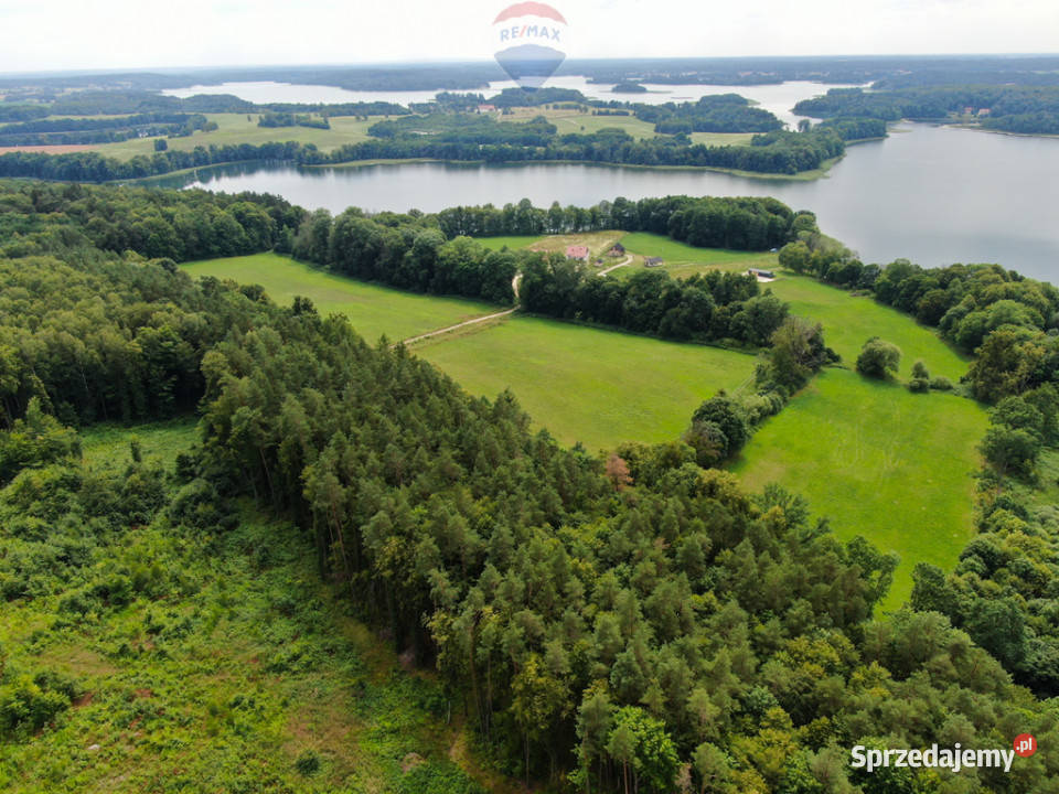 Działka 33 ha z własną linią brzegową j Narie Grunty i działki warmińsko-mazurskie Ponary