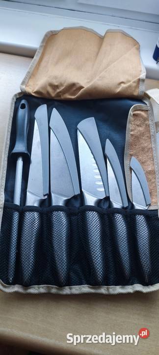 Zestaw noży kuchennych w etui 6 elementów łódzkie Łódź