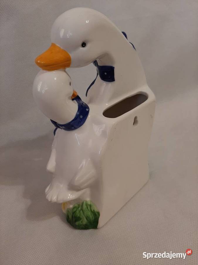 Ceramiczna figurka kaczuszkagąska pojemnik do Inowrocław