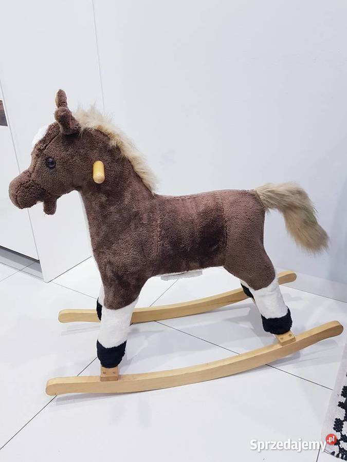 Interaktywny koń na biegunach Tkanina  Dąbrowa Górnicza