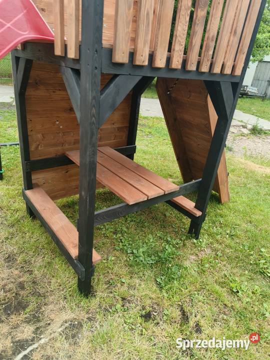 Plac zabaw małpi gaj ślizg huśtawki ścianka Bliżyn