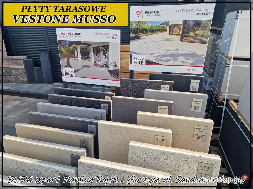 Płyty tarasowe dekoracyjne VESTONE MUSSO 60x60