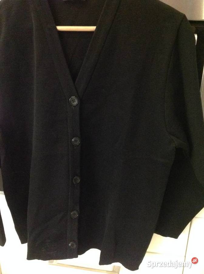Sweter Rozpinany Czarny Damski M Wełniany Żywa Nowa Sól sprzedam